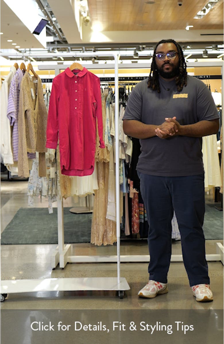 Kids' Pintuck Cotton Corduroy Dress, sales video thumbnail