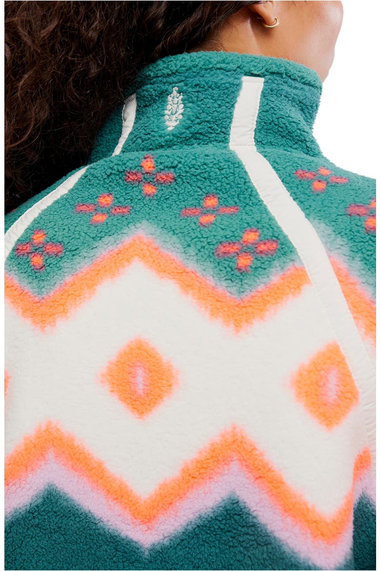 FP Movement Mountain High Quarter Zip Top, Alternate, color, SOFT GLOW GREEN GLOW