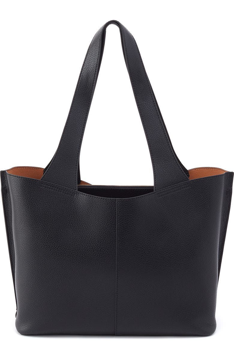 HOBO Vida Leather Tote, Main, color, Black Biscuit