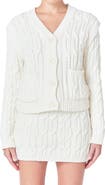 Endless Rose Cable Stitch Cardigan