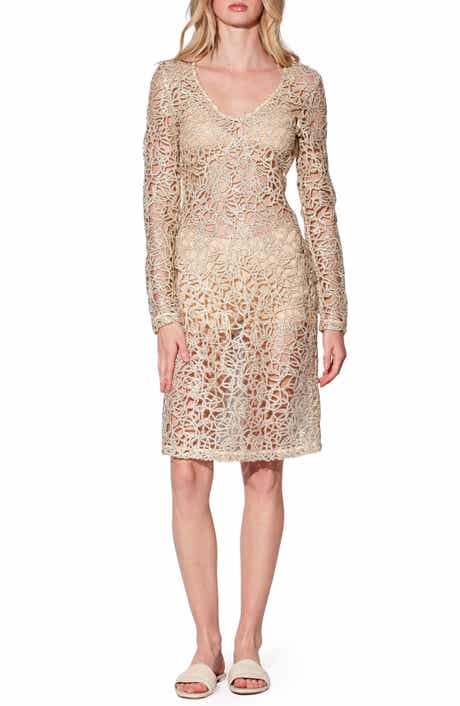 Walter Baker Melody Long Sleeve Embroidered Dress