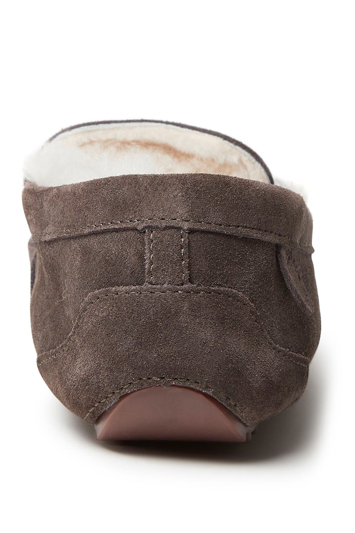 Fireside Melbourne Genuine Shearling Moccasin Slipper, Alternate, color, COFFEE
