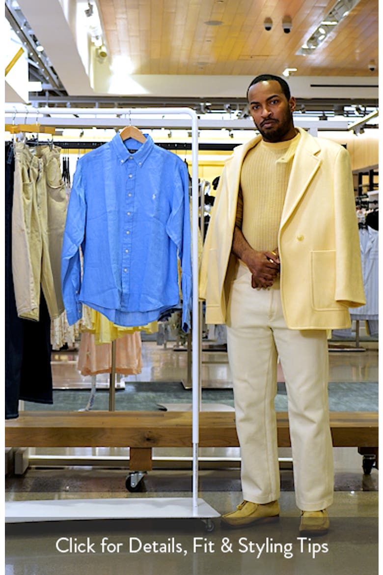 Classic Fit Linen Button-Down Shirt video