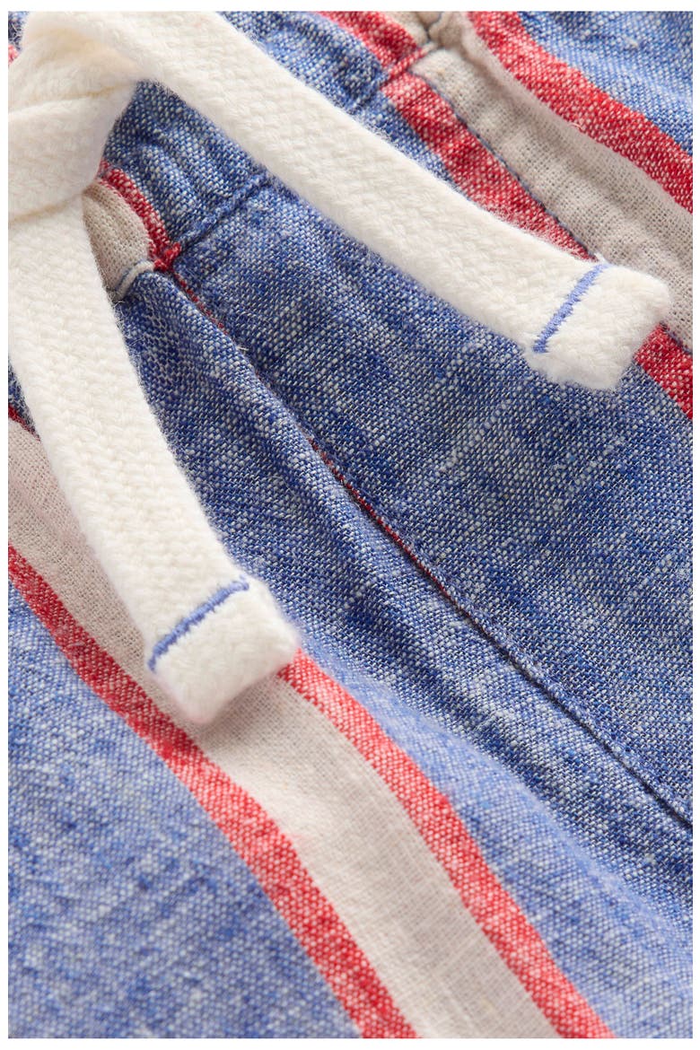 Kids' Linen & Cotton Shorts, Alternate, color, TRIPLE STRIPE