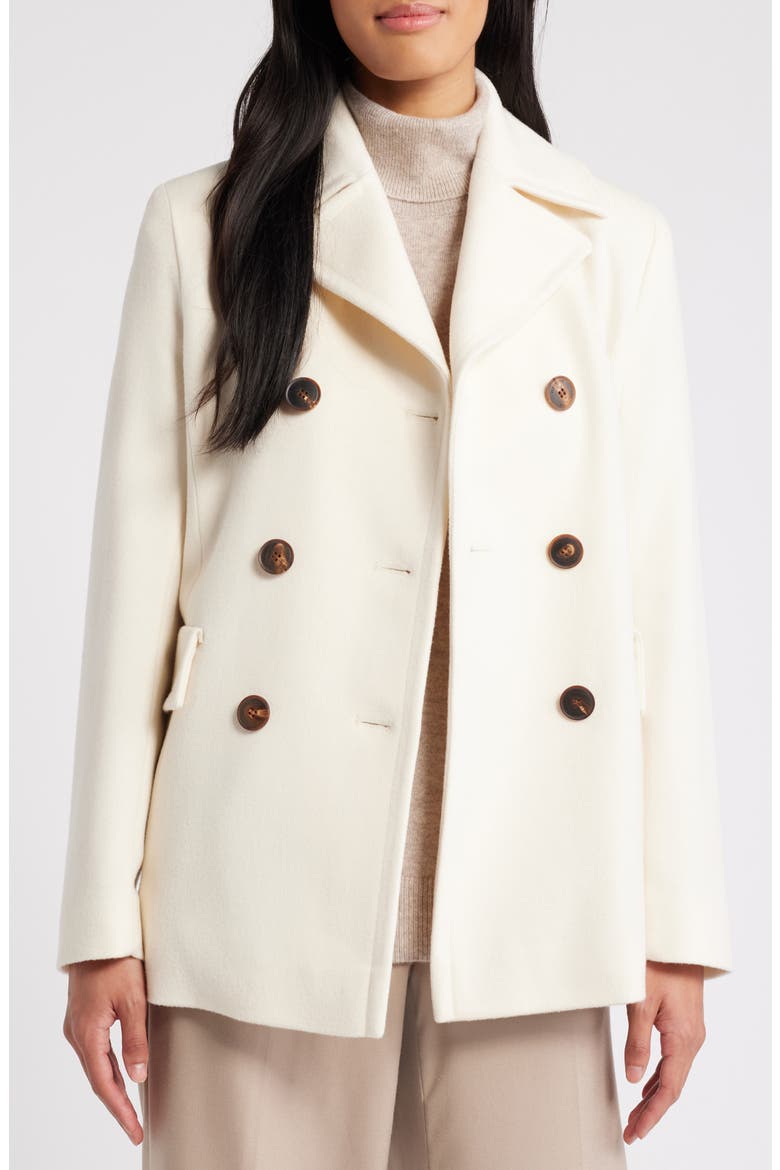 Ali Wool Peacoat (Nordstrom Exclusive), Alternate, color, PARCHMENT