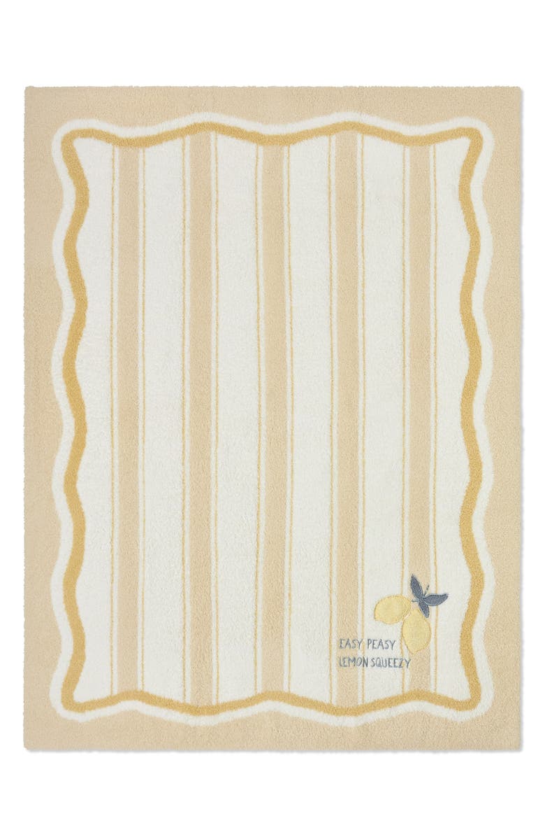 Barefoot Dreams<sup>®</sup> CozyChic<sup>®</sup> Lemon Stroller Blanket, Alternate, color, Daffodil Multi