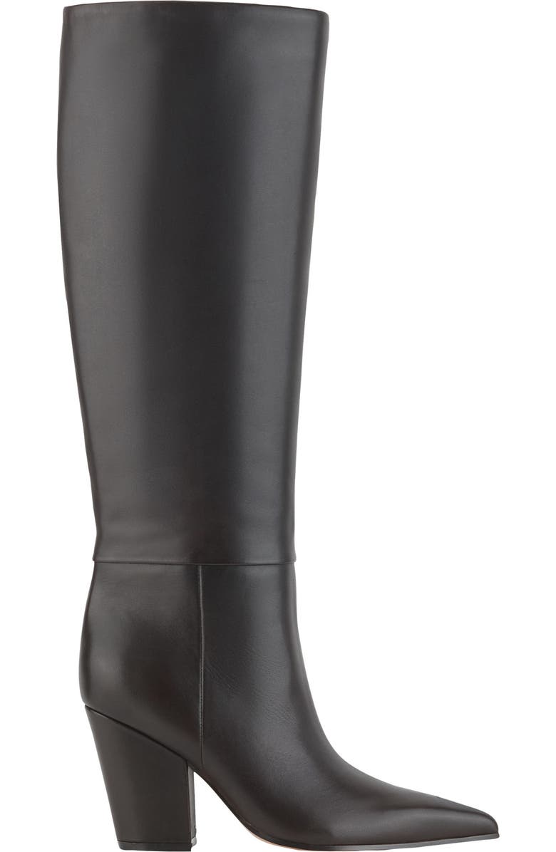 Marc Fisher LTD Estella Pointed Toe Knee High Boot, Alternate, color, Dark Brown