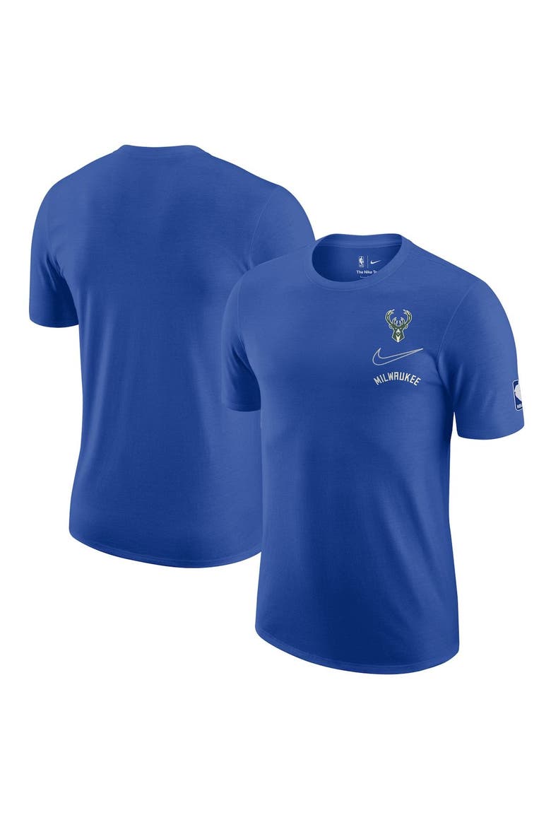 Men's Nike Royal Milwaukee Bucks 2022/23 City Edition Courtside Max90 Vintage Wash T-Shirt, Main, color, Royal