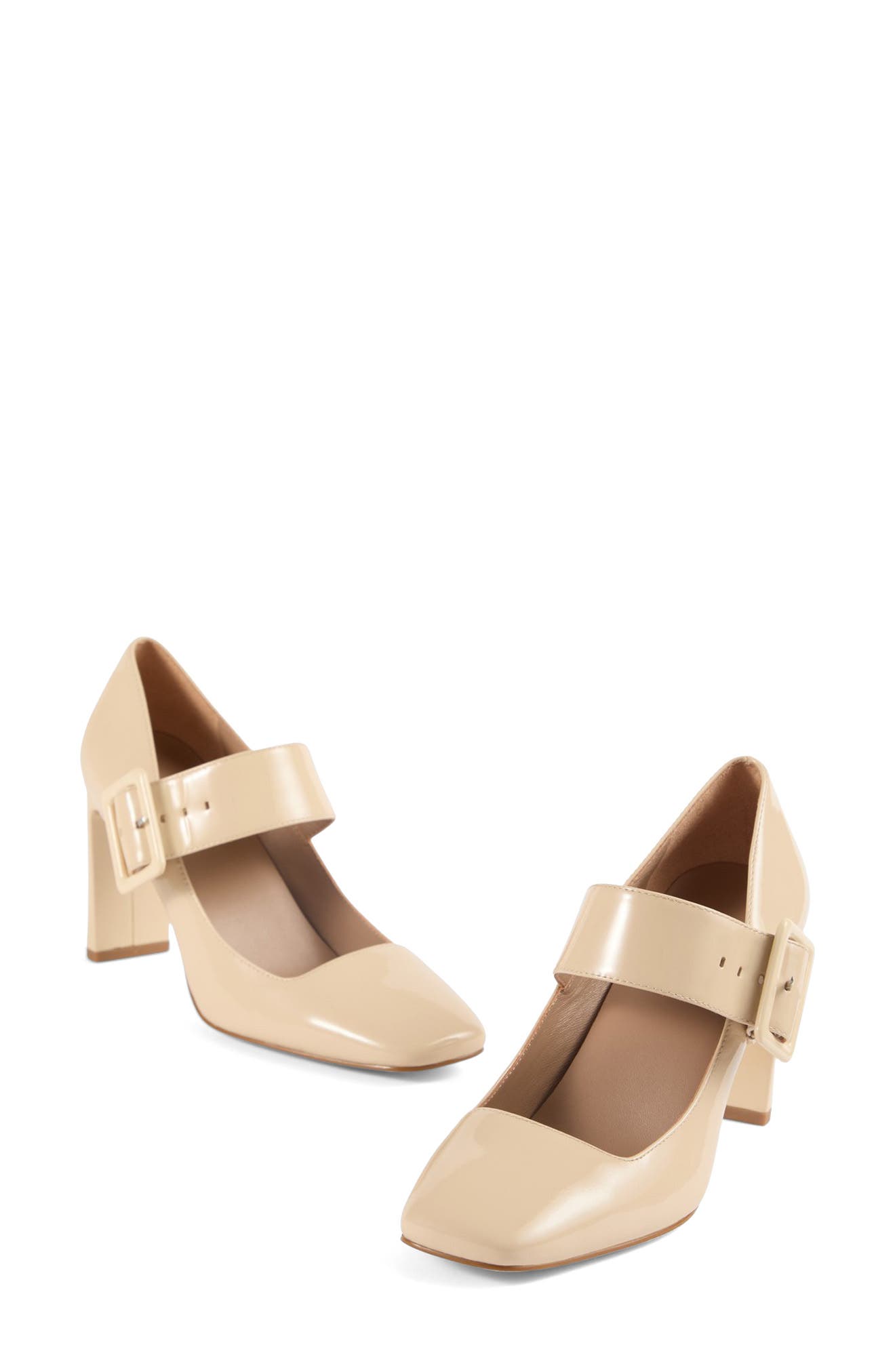 LK Bennett Phoebe Mary Jane Pump, Alternate, color, Buttercream