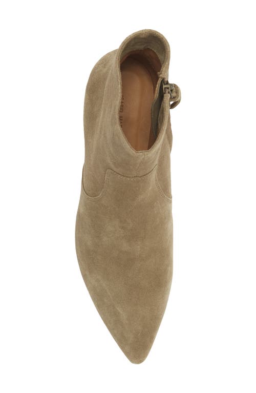 Isabel Marant Derst Pointed Toe Bootie In Brown