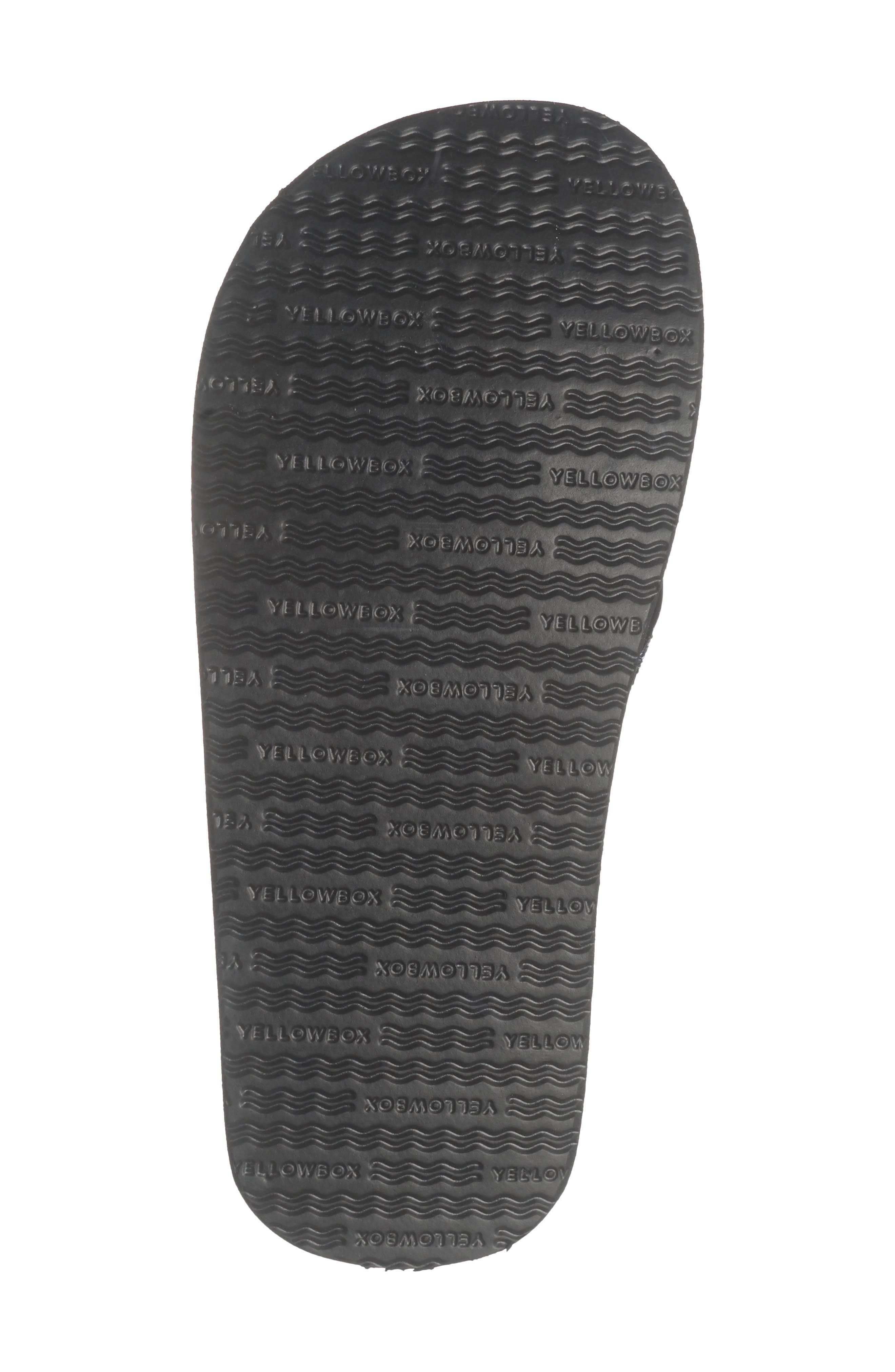 Yellow Box Premium Feliks Flip Flop Sandal, Alternate, color, Black