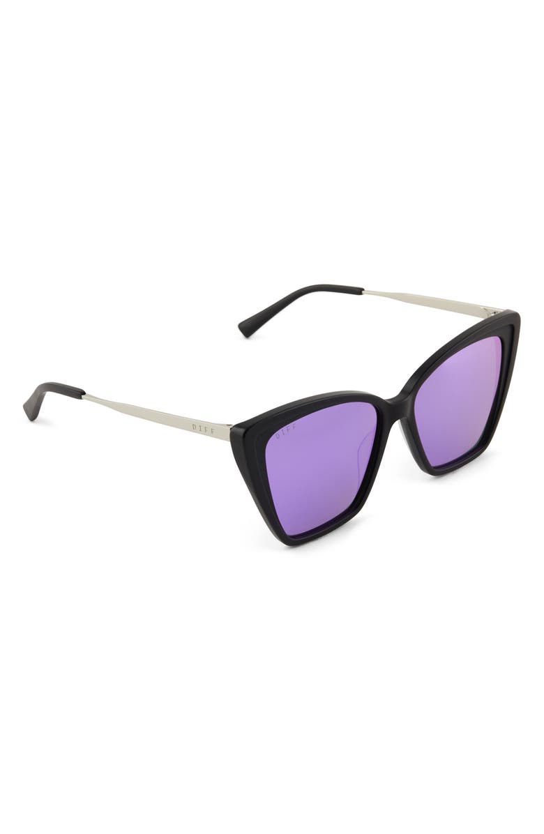 DIFF Becky II 56mm Polarized Cat Eye Sunglasses, Alternate, color, 
