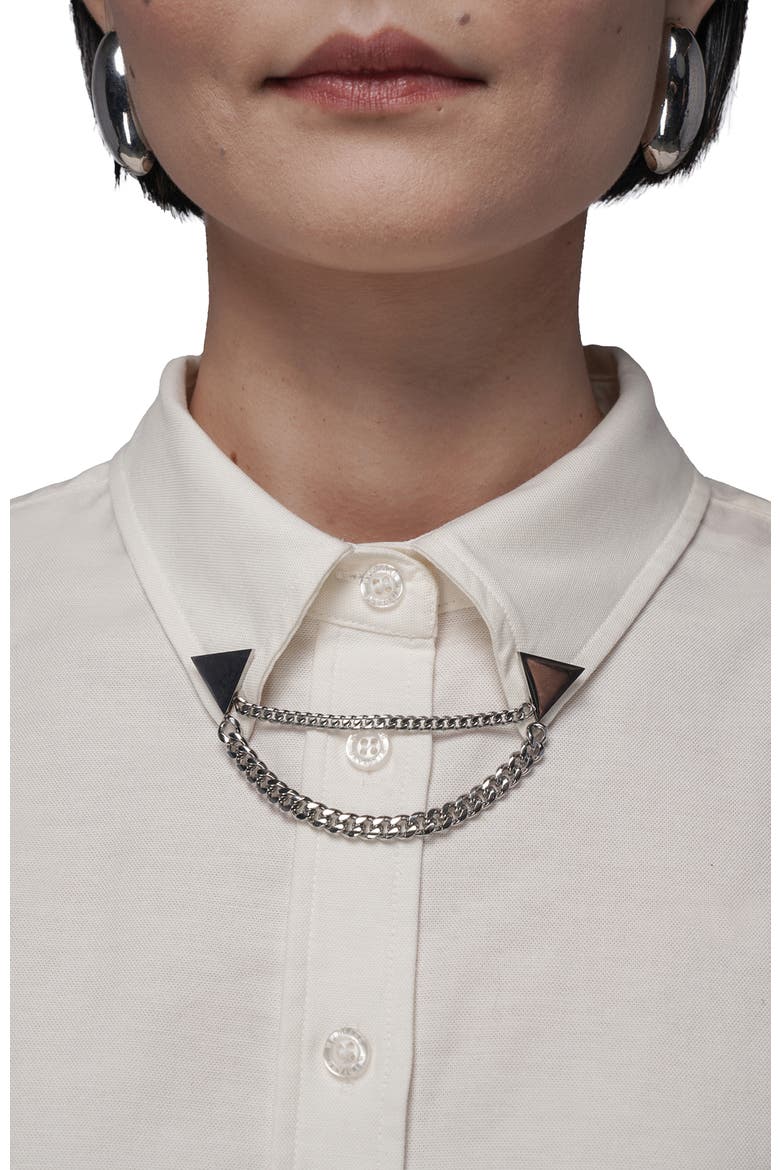 The Empower Multi Chain Collar Clips, Main, color, SILVER