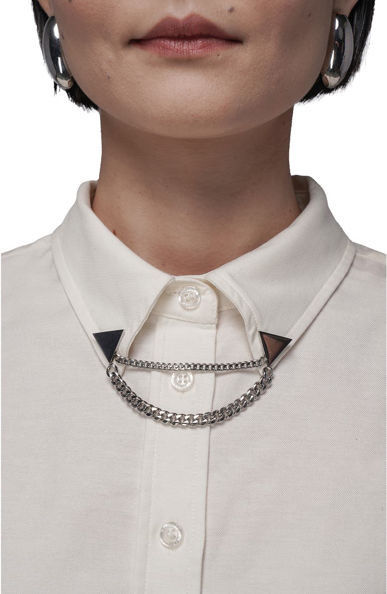 WILDFANG The Empower Multi Chain Collar Clips, Main, color, Silver
