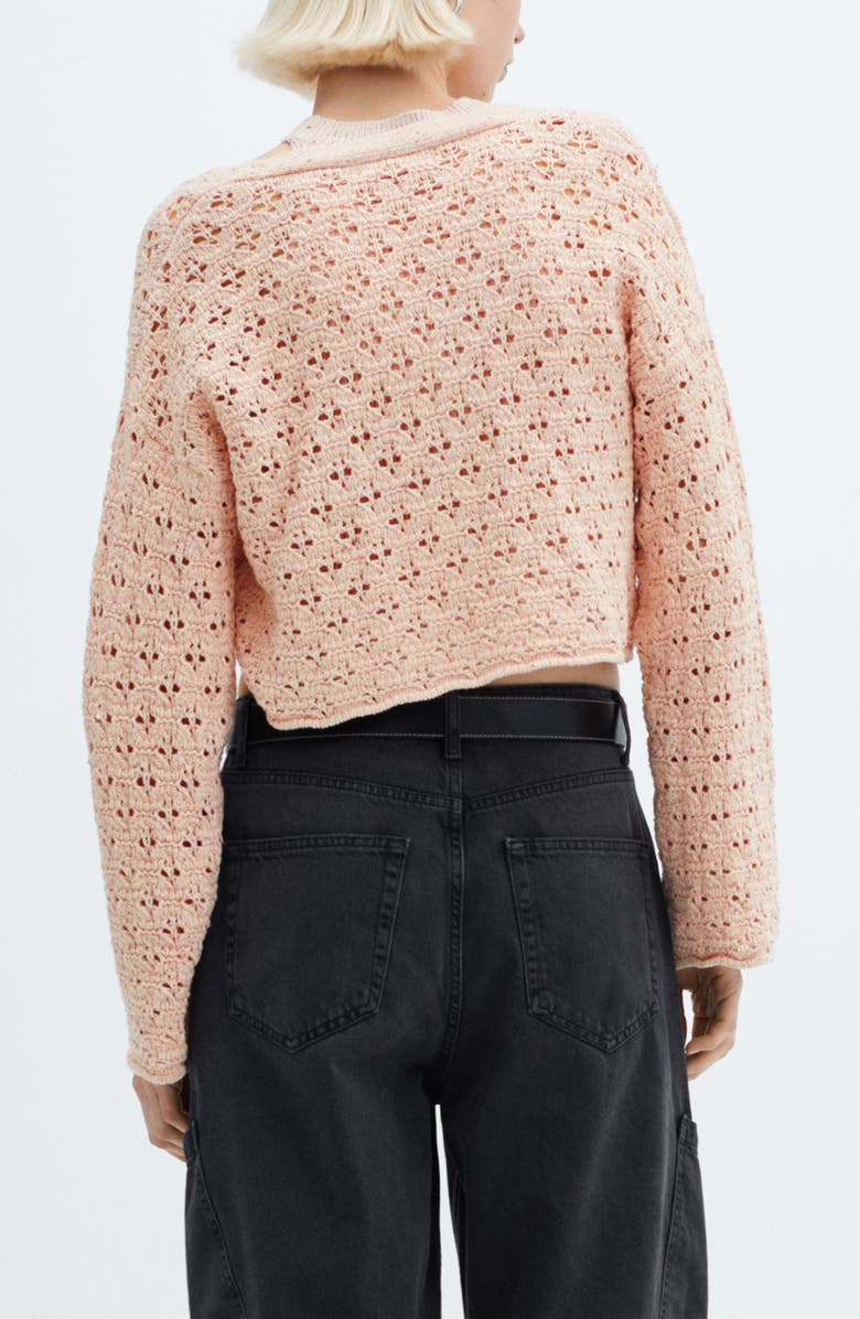 MANGO Open Stitch Cardigan, Alternate, color, 