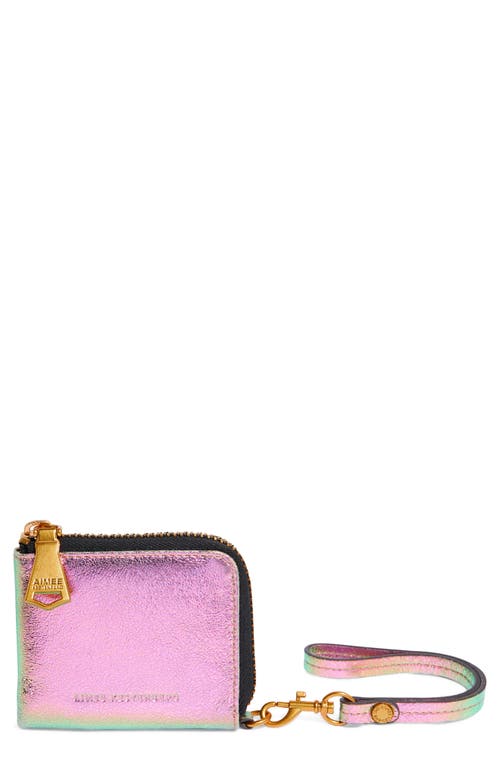 Aimee Kestenberg Ava Leather Wristlet Wallet in Mystic Iridescent 