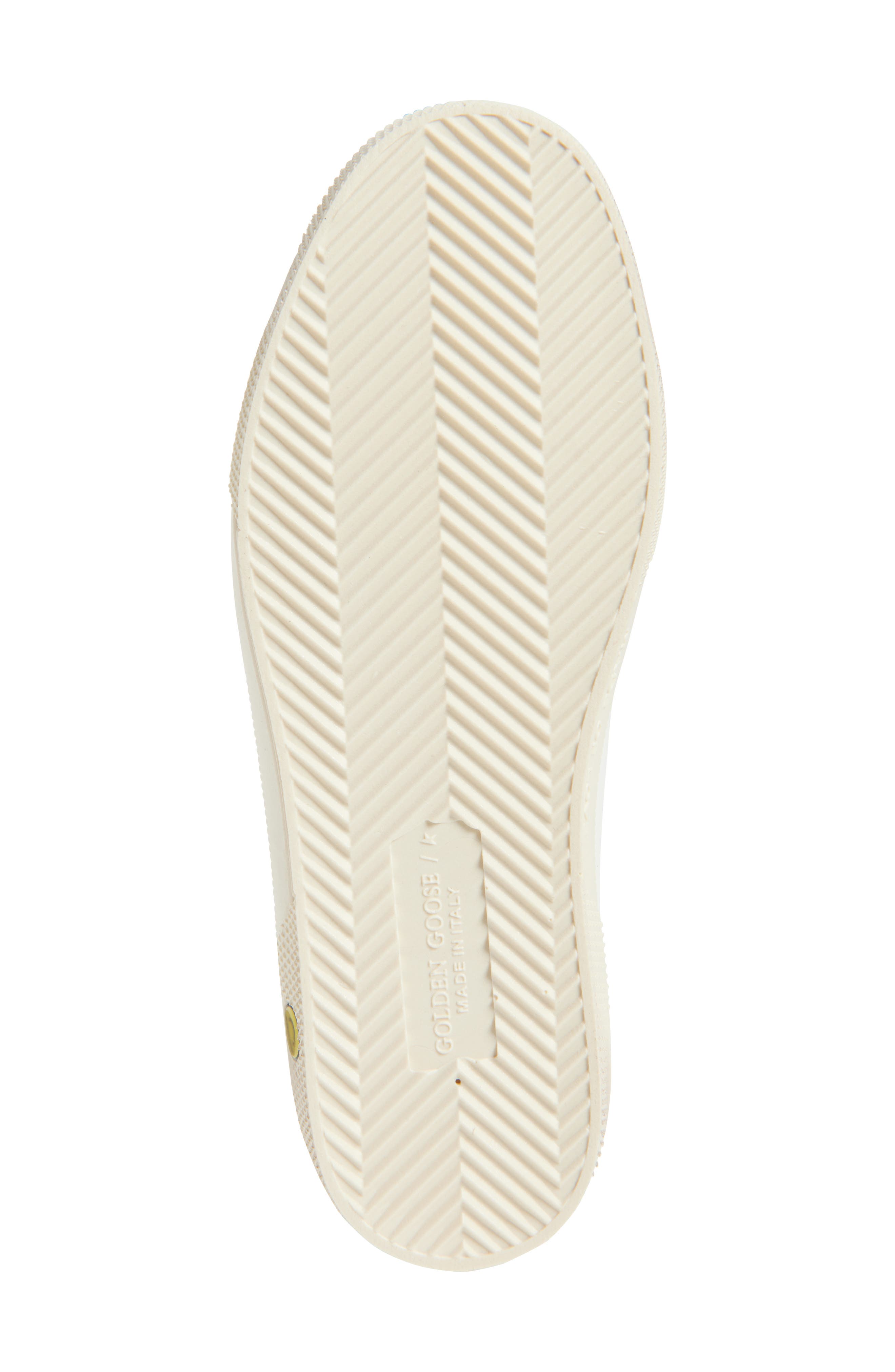 Golden Goose Kids' May School Sneaker, Alternate, color, White/ Salmon Pink/ Silver