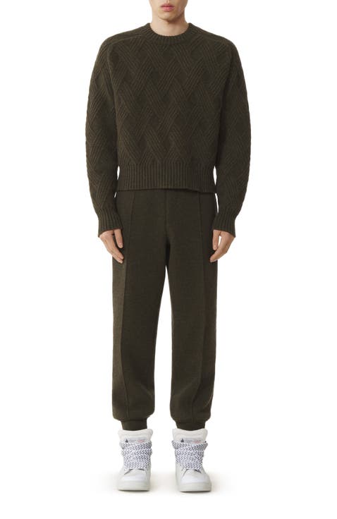 Cable-Knit Wool Sweater