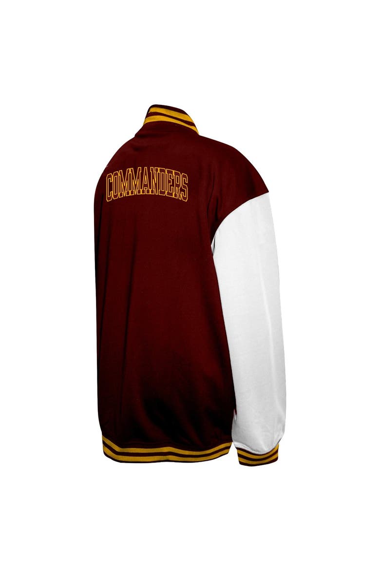 Men's Profile  Burgundy Washington Commanders Big & Tall Full-Snap Varsity Jacket, Alternate, color, Burgundy