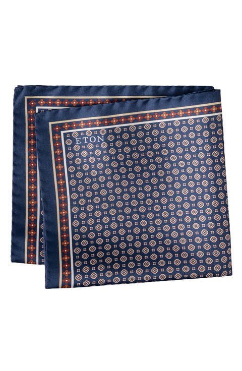 Floral Silk Twill Pocket Square