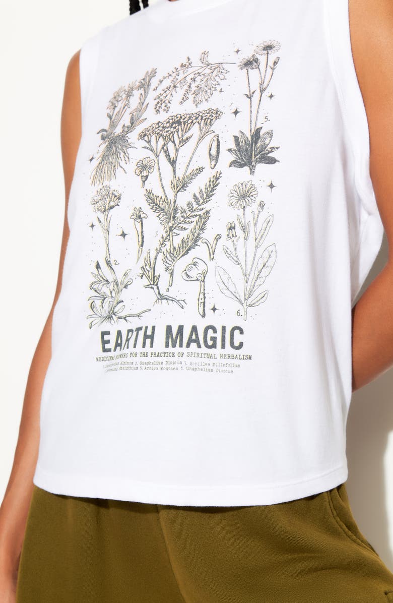 Spiritual Gangster Earth Magic Bowery Tank, Alternate, color, White