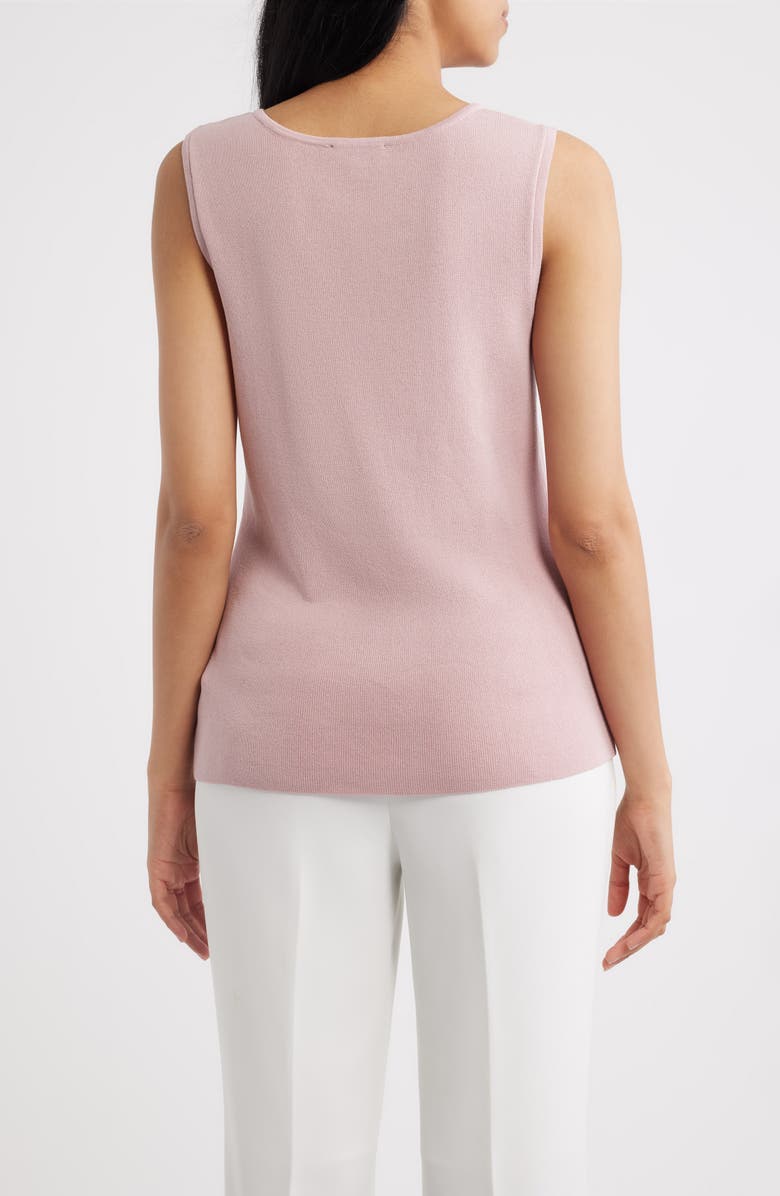 Tahari ASL U-Neck Sweater Tank, Alternate, color, Light Orchid