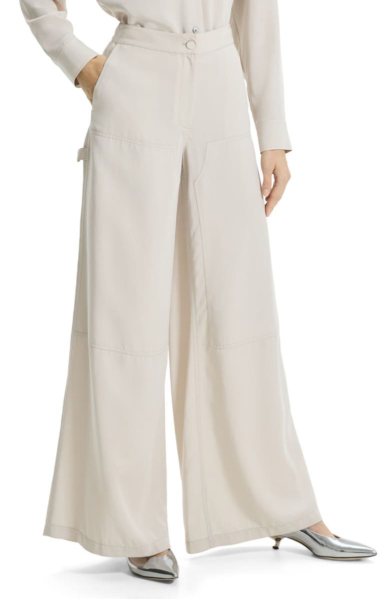 Theory Wide Leg Cargo Pants, Alternate, color, New Sand