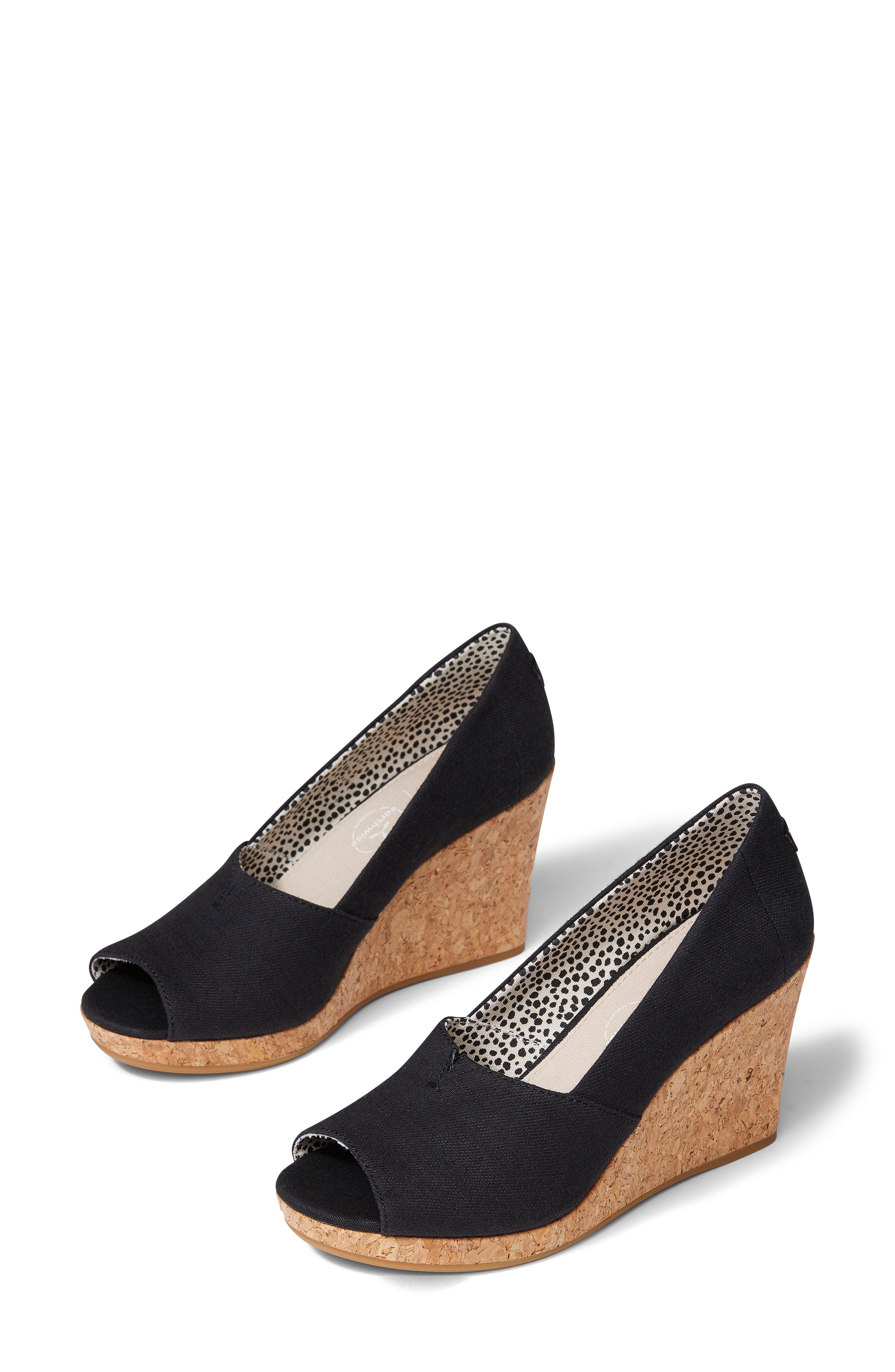 TOMS Michelle Wedge Pump, Main, color, 