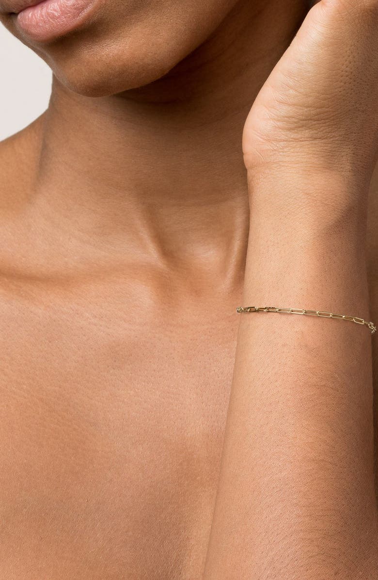 Aurate New York Paperclip Chain Bracelet, Alternate, color, Rose