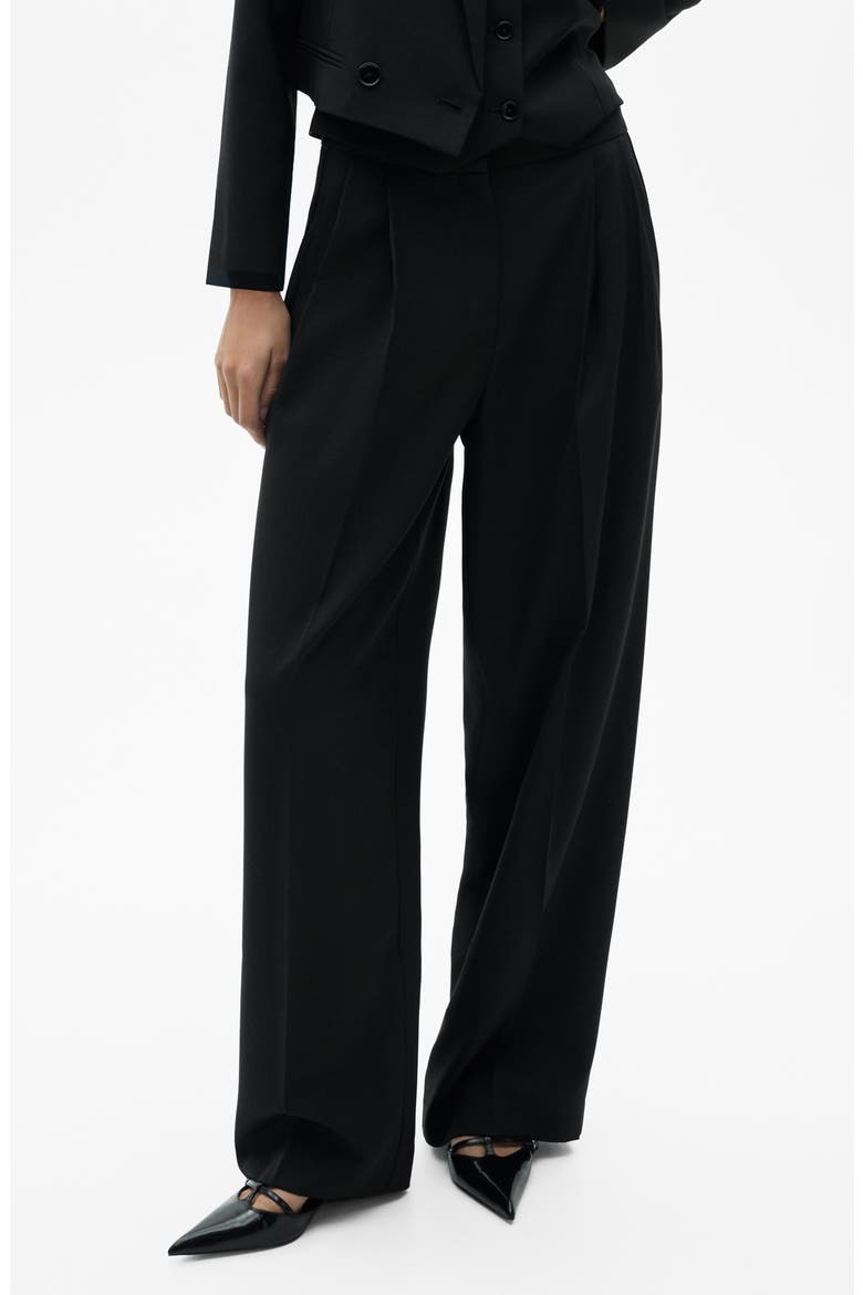 Straight Leg Suit Pants, Main, color, BLACK