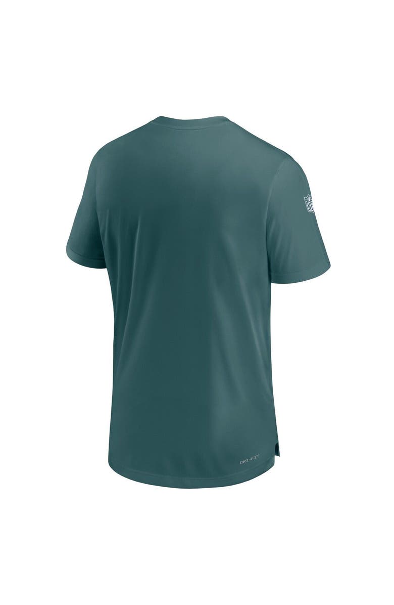 Nike Men's Nike Midnight Green Philadelphia Eagles Sideline Coach Performance T-Shirt, Alternate, color,