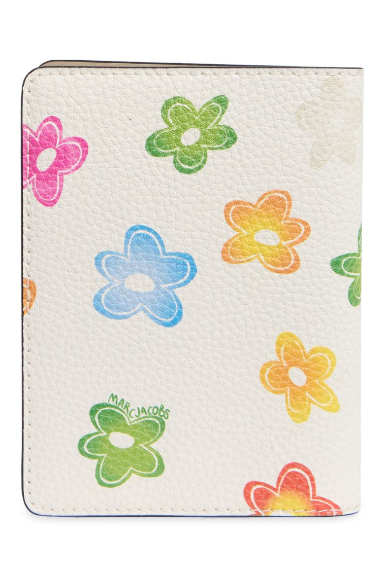 Flower Passport Case, Alternate, color, WHITE MULTI