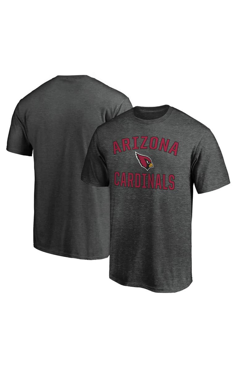 FANATICS Men's Fanatics Heather Charcoal Arizona Cardinals Victory Arch T-Shirt, Main, color, Heather Charcoal