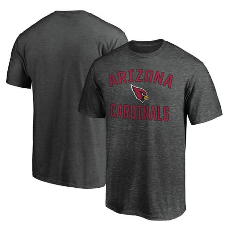 Men's Fanatics Heather Charcoal Arizona Cardinals Victory Arch T-Shirt