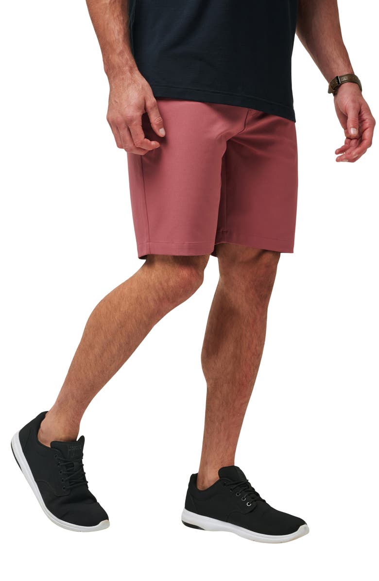 TravisMathew Wanderlust Chino 9-Inch Shorts, Alternate, color, Roan Rouge