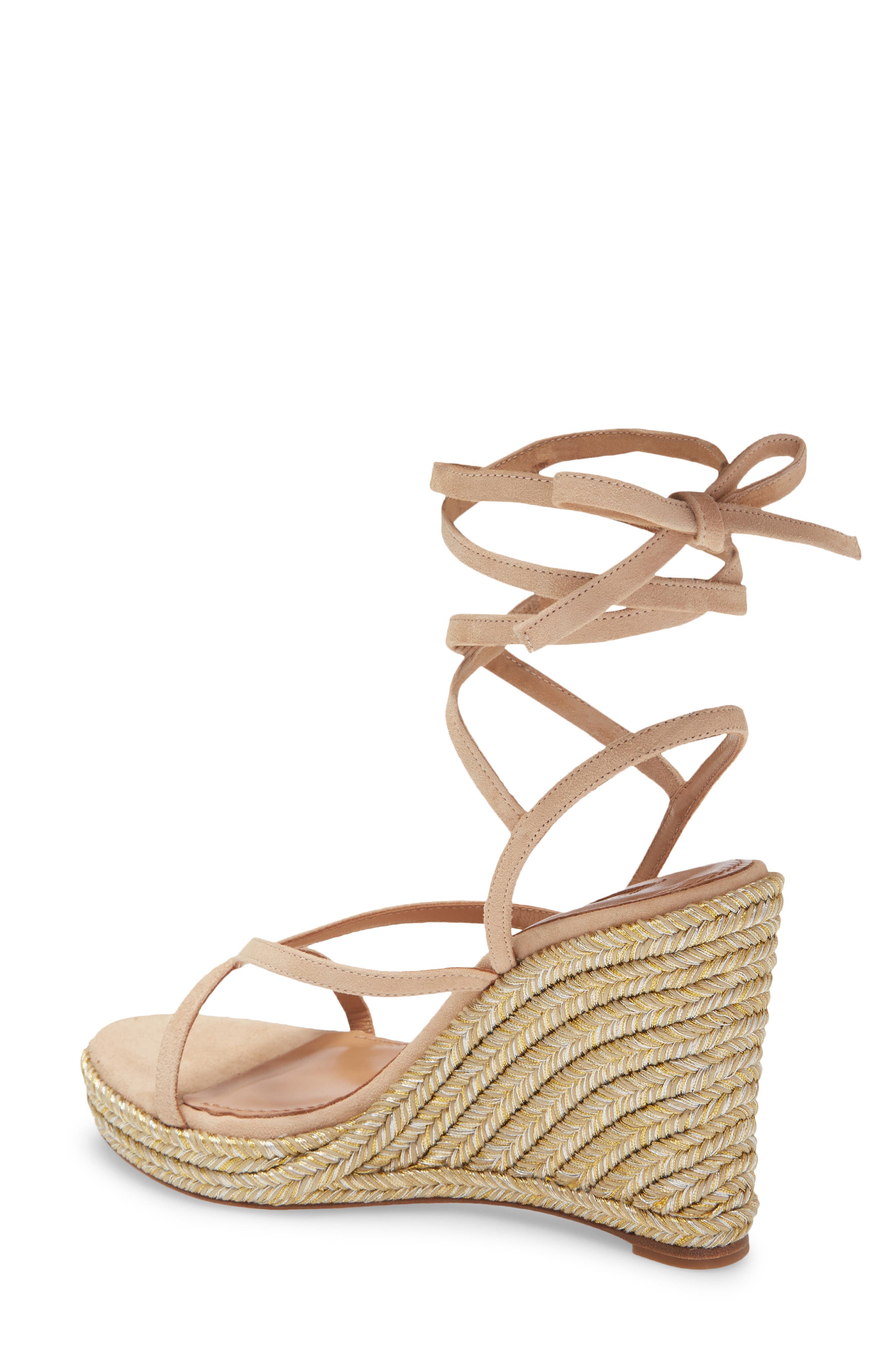 Ramatuelle Wedge Sandal, Alternate, color, NUDE