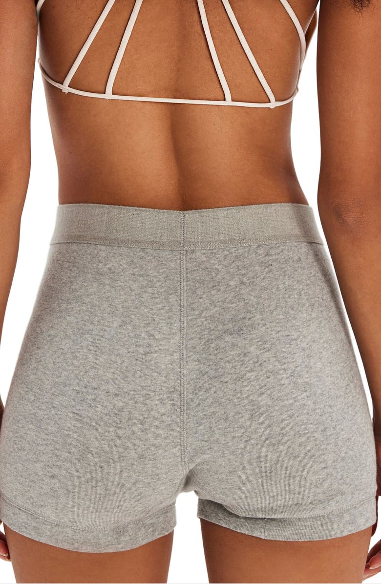 Free People We the Free Cotton Boxer Briefs, Alternate, color, Heather Grey