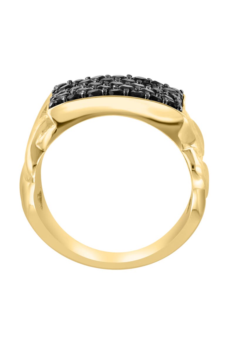 Men's Black Spinel Ring, Alternate, color, BLACK