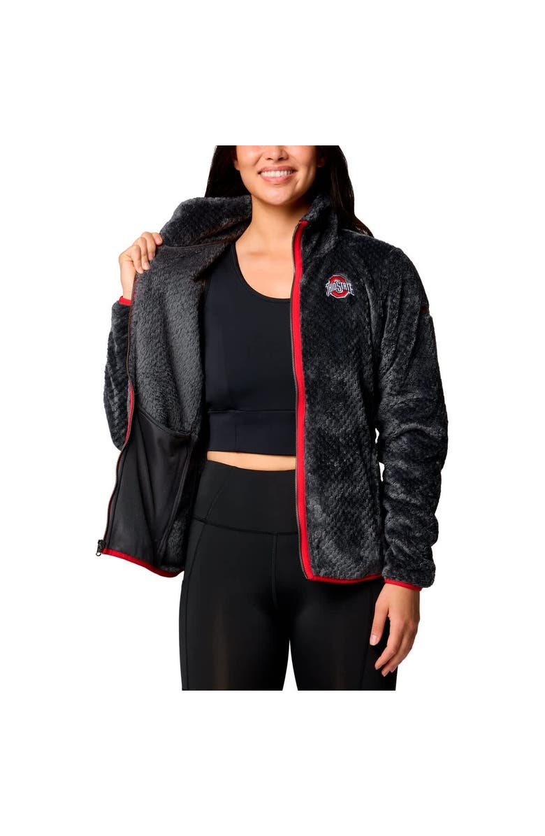 Columbia Women's Columbia  Black Ohio State Buckeyes Fireside II Sherpa Full-Zip Jacket, Alternate, color, 