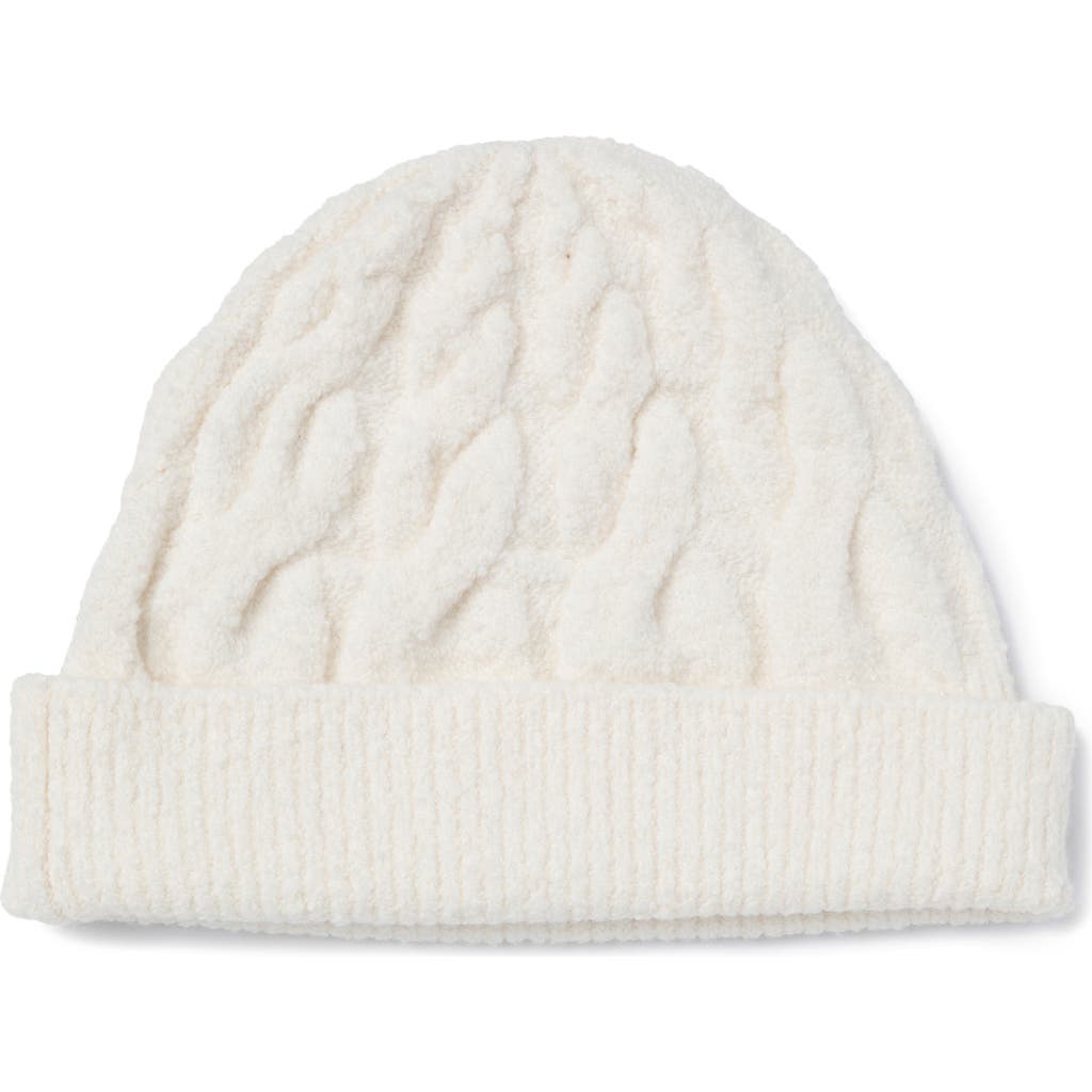 Splendid X @cellajaneblog Cable Beanie In White