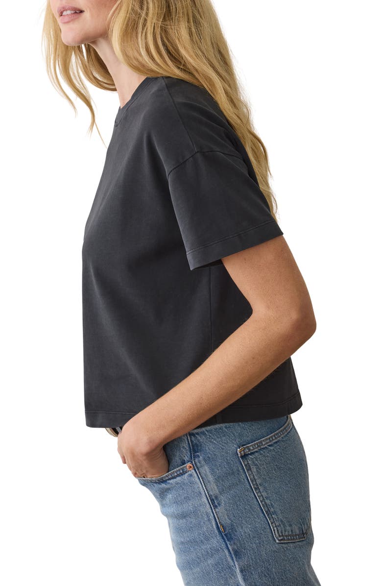 Marine Layer Cloud 9 Jersey Crewneck T-Shirt, Alternate, color, Black