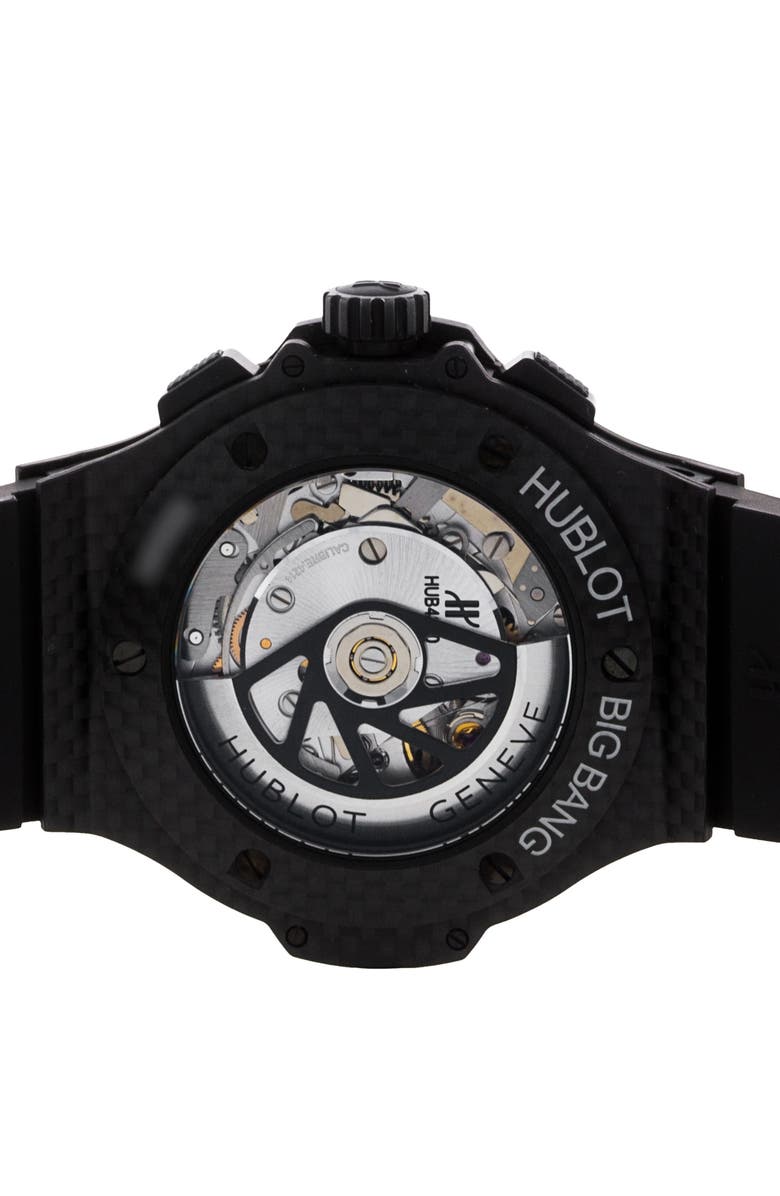 Watchfinder & Co. Hublot Preowned Classic Fusion Chronograph Rubber Strap Watch, 45m, Alternate, color, 