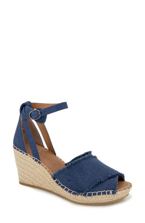 Ladies orders navy blue espadrilles