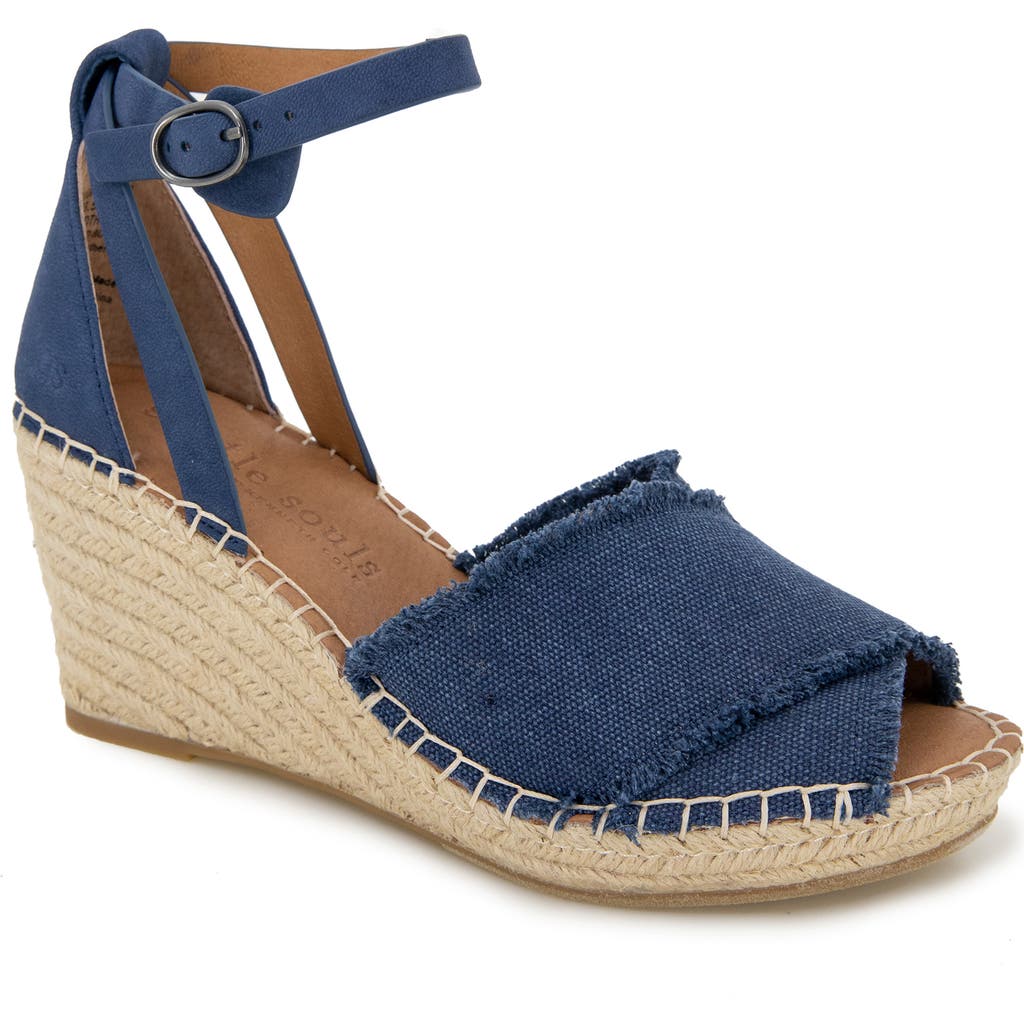 Gentle Souls Signature Charli X Wedge Sandal in Navy Canvas  product