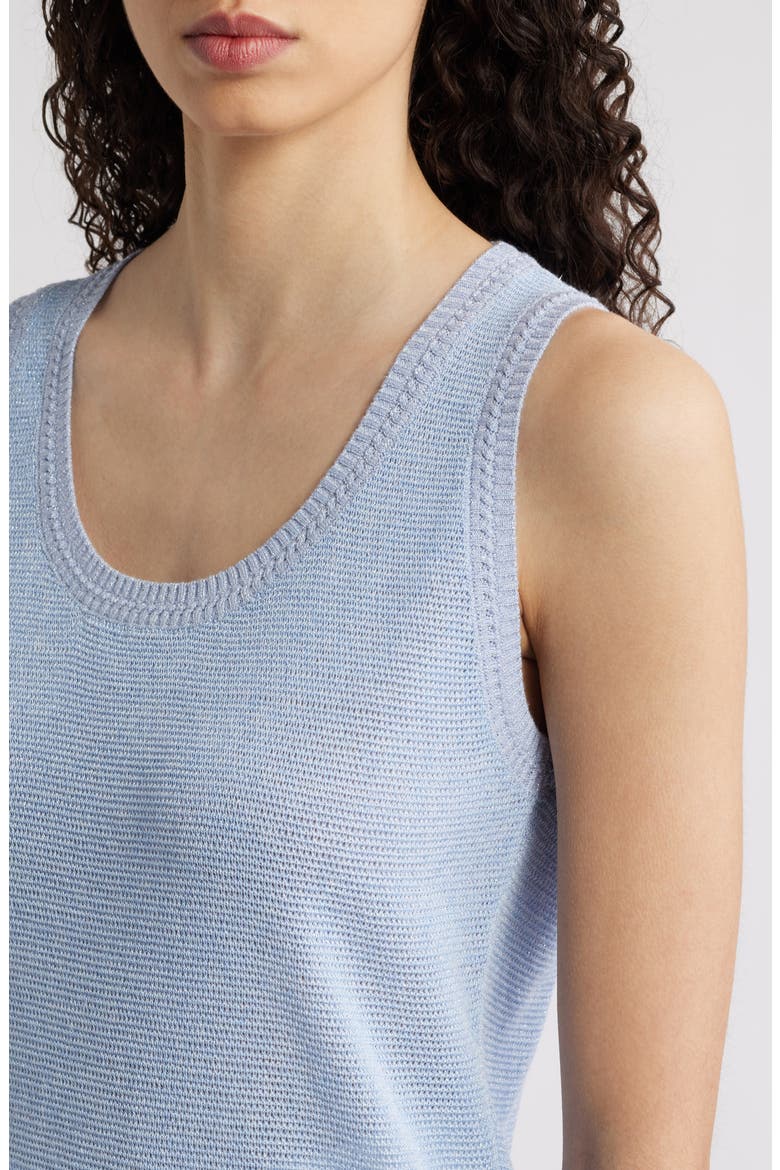 Metallic Sweater Tank, Alternate, color, LIGHT BLUE