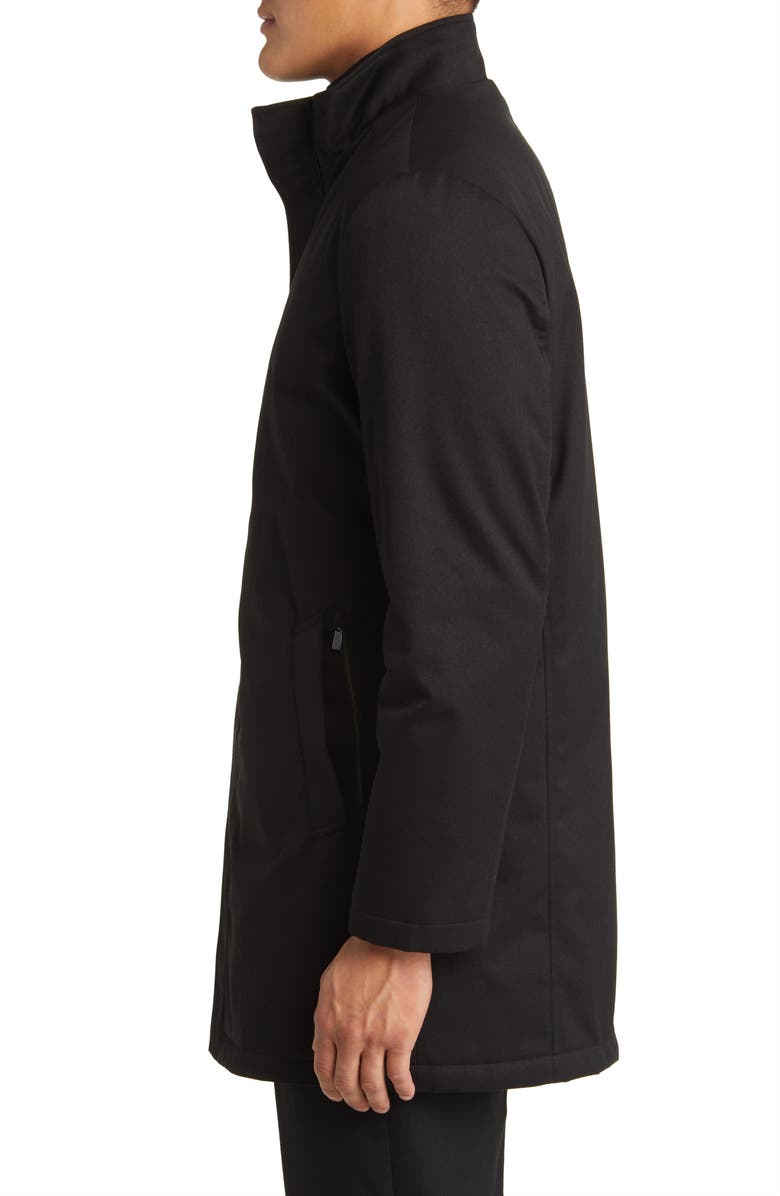 Hart Schaffner Marx Bryce Technical All Weather Water Resistant Coat, Alternate, color, Black