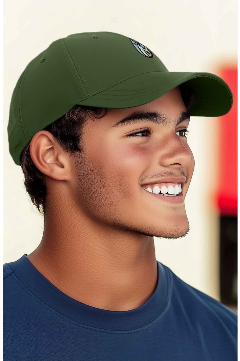 Fire Dad Hat, Alternate, color, Olive