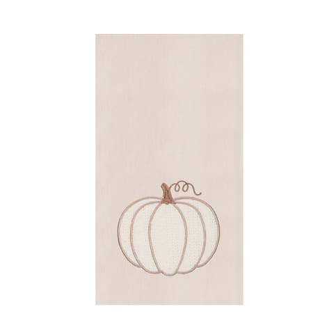 Cable Knit Pumpkin 100% Cotton Flour Sack Kitchen Dishtowel