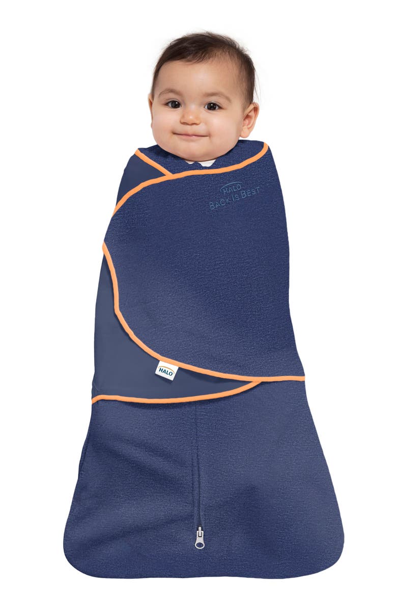 SleepSack™ Ideal Temp Swaddle, Alternate, color, NAVY