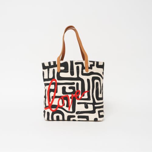 Ubuntu Life Go-to Tote With Beaded Red Love